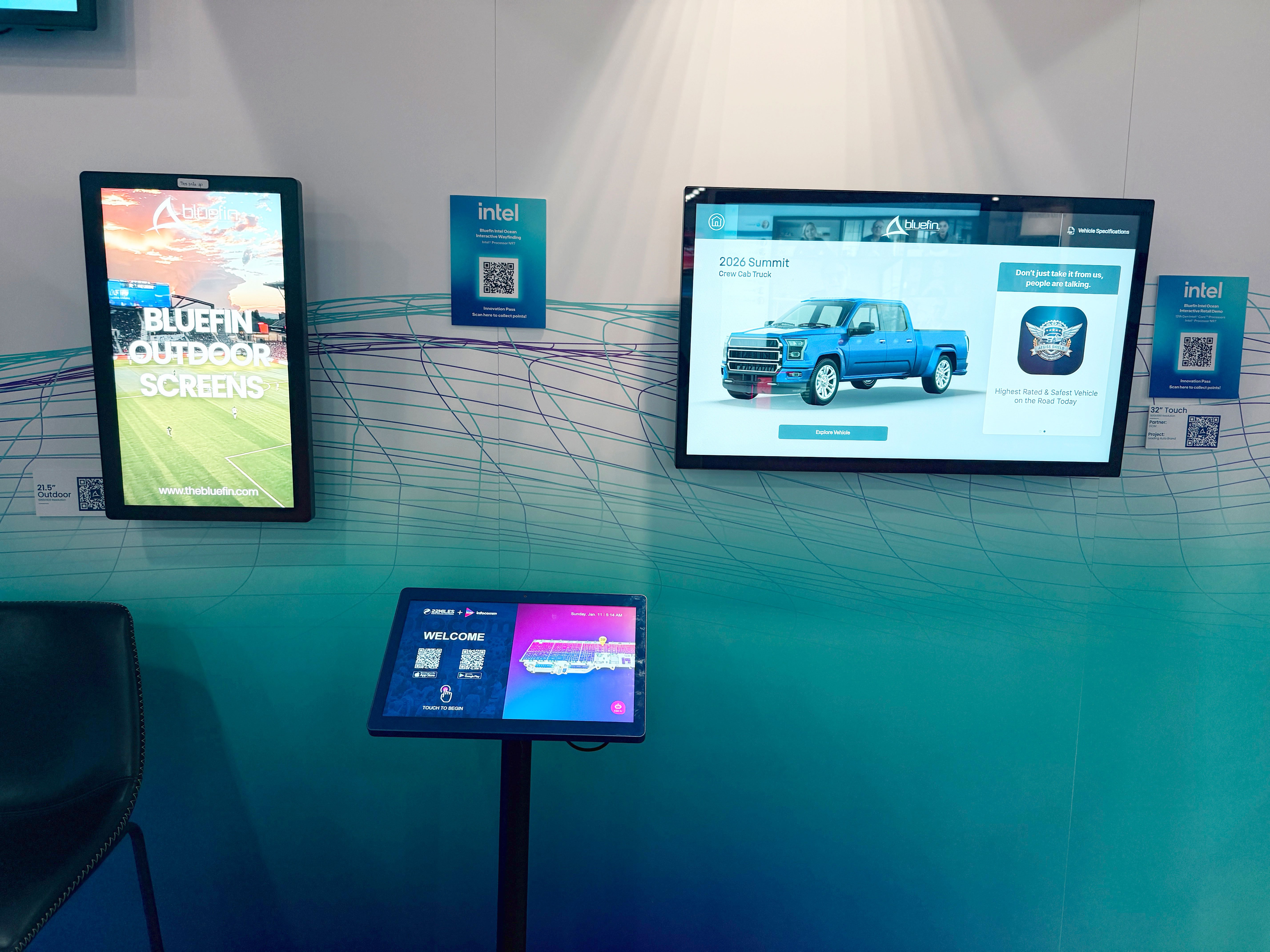 Bluefin outdoor, wayfinding & product info